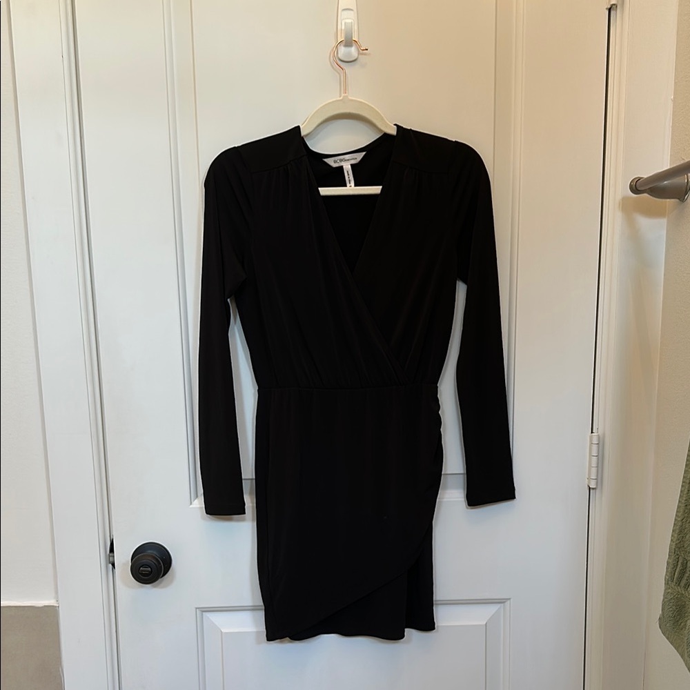Elegant Black Wrap Dress